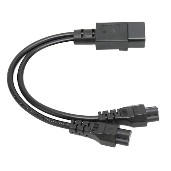 Splitter-strømstikledning IEC320 C14 han til dobbelt IEC320 C5 hun strømkabel til bærbar computerstrømadapter 100-250V