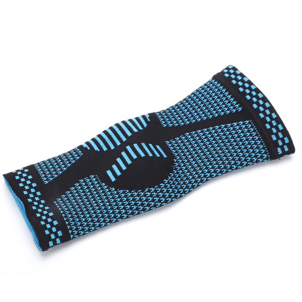 Ankelstöd Nylon Stretch Knit Lätt Andningsbar Blå Ankelbandage Wrap för Män Kvinnor Sport Fotskydd