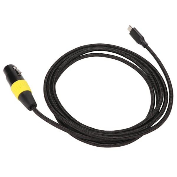 XLR til USB C-kabel Fleksibel Type C Han til XLR Hun Stik Adapter til PC Telefon Tablet