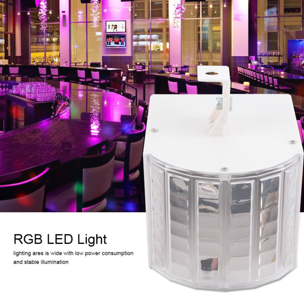 Roterbar LED RGB Mini-styrt fargerikt scenelys for fest