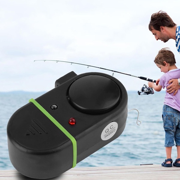 Elektronisk fiskebettvarnare, LED-indikator för synlighet dag och natt, portabelt och känsligt alarm lämpligt för alla väder och fisketekniker