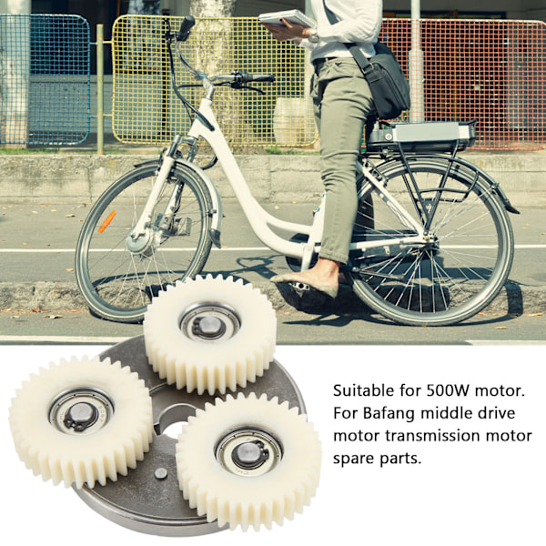 E-cykelmotorväxelkopplingssats 36T planetväxlar i nylon för Bafang elcykel 500W-750W