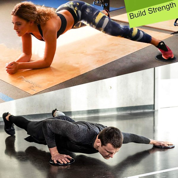 Ergonomisk Portabel Fitness Core Slider, Slitstark Glidskiva för Effektiva Träningspass, Bekväm Halkfri Dubbelsidig Design