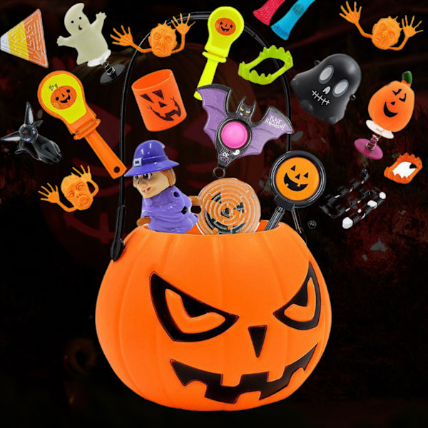 Halloween Magic, Oändligt Kul Halloween Högkvalitativt Plastmaterial, 41 st Klassrumspriser Bred Användning Bulk Halloweenleksaker