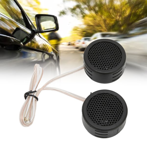 2 Pcs Car Tweeters 97dB 500W Dome Interior Stereo Audio Loudspeaker with Base for Sound System