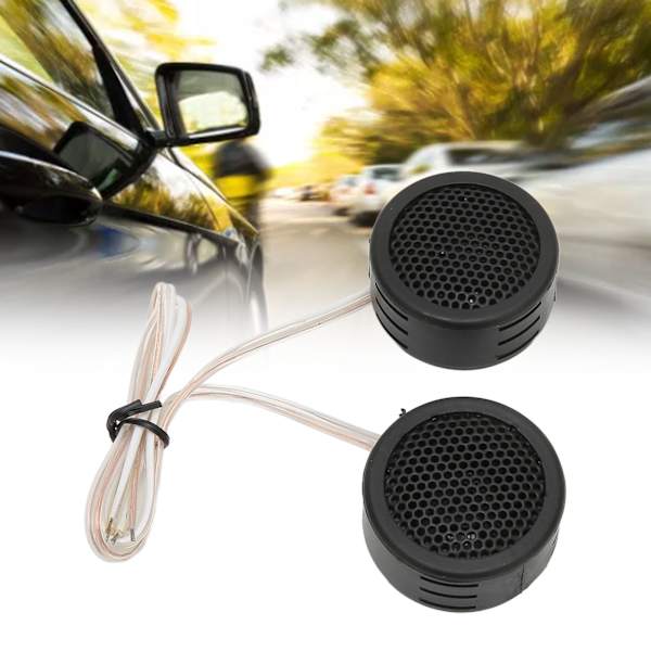 2 st bil tweeters 97dB 500W Dome Interiör Stereo Audio Högtalare med Bas för Ljudsystem