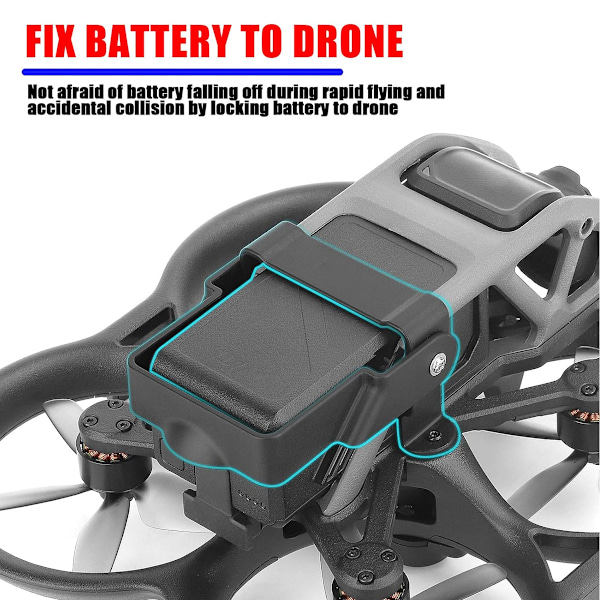 Batterisäkerhetslås för DJI Avata FPV, Lättvikt, Mjuk Silikonkudde Säkerställer Repfri Hantering