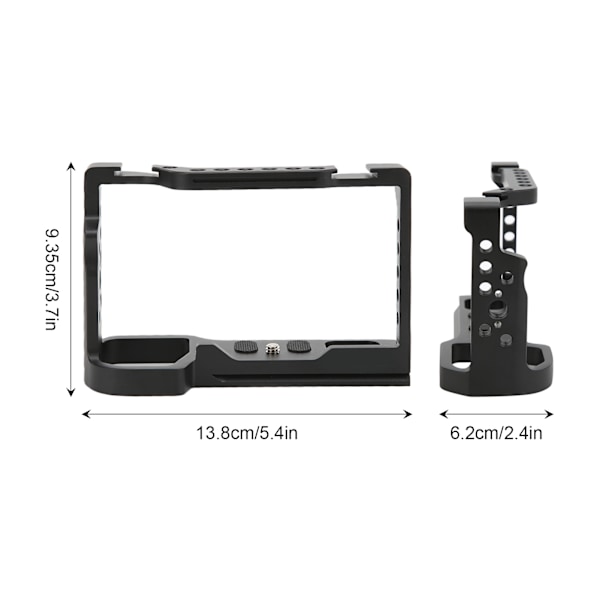 YELANGU Kamerabur Skyddande Hus Ram Bur Förlängningsverktyg för Sony A7C Spegelreflexkamera