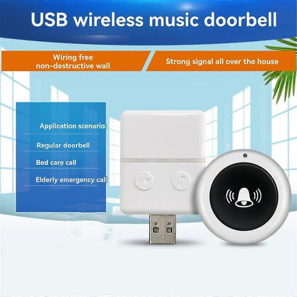 Langaton ovikello älykäs USB-ovikello oven yö langaton ovikello