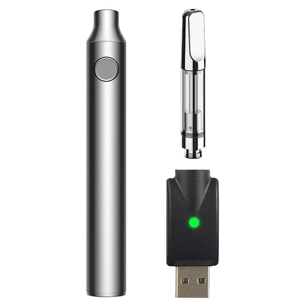Hållbar batteripen med justerbar förvärmningsspänning, smart USB-adapter och munstycke
