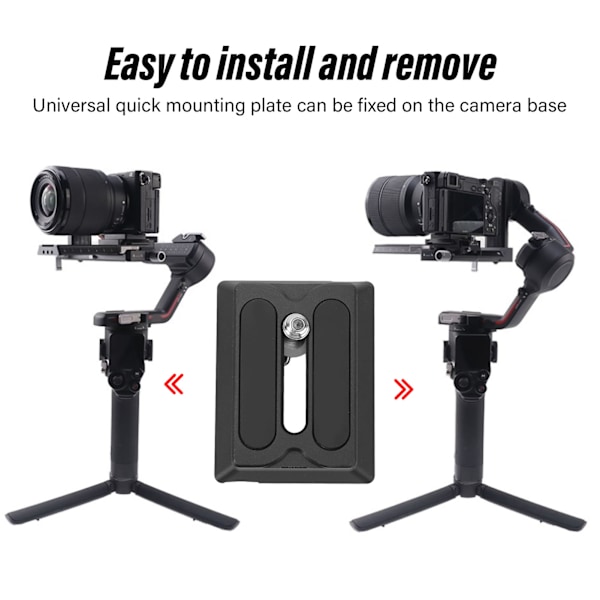 Snabbkopplingsplatta Stativ Kulled Bas Kamera Stabilisator Tillbehör för Dji Ronin Rsc2 Rs2 Rs3 standard
