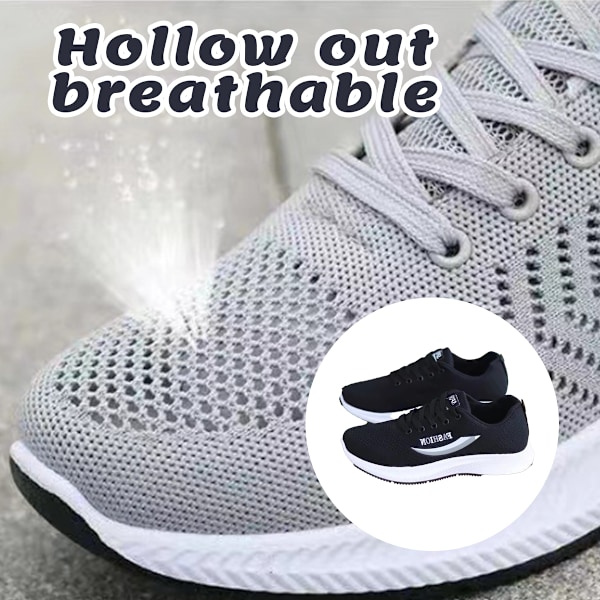 Promenadskor Herr Mellanålders Tygskor Mesh Halkfria Arbetsskor Casual Allround Slip-on Skor för Pappa