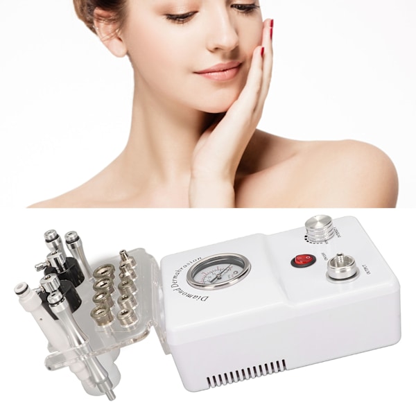 3 in 1 Dermabrasion-laite Kuolleen ihon poisto Hienot juonteet Ihoa kiristävä Ihonhoitolaite 100-240V EU-pistoke