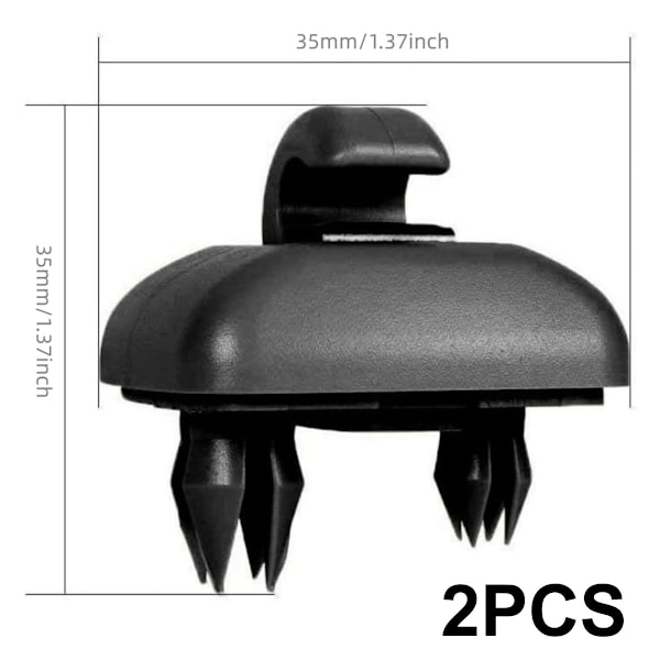 2x aurinkolipan pidike pidike Audi A1 A3 A4 A5 Q3 Q5 musta 8W0857562A