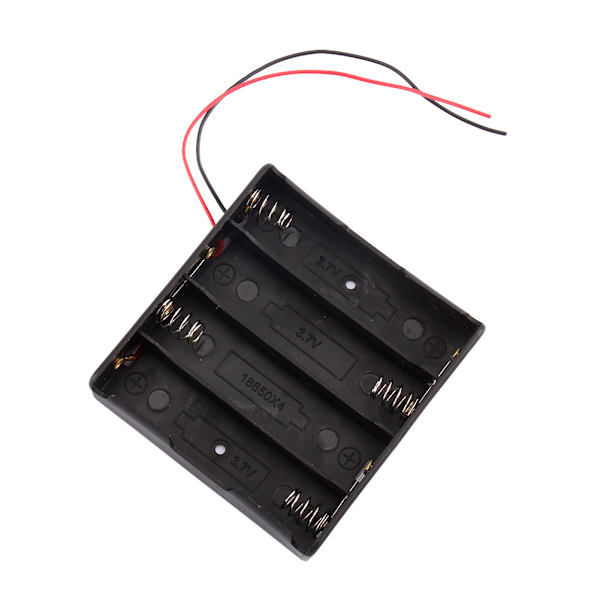 Plastik Batteriholder Oppbevaringsboks Etui For 18650 Gjenladbar Med Ledning