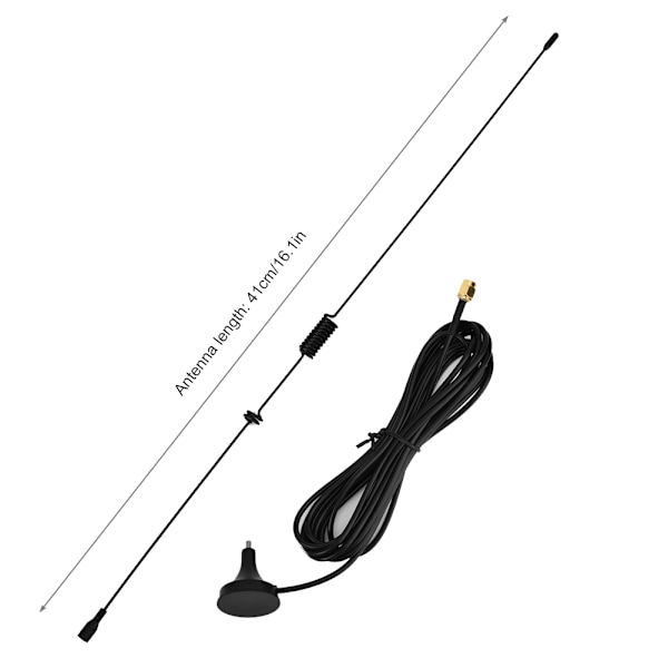 Ut 106UV SMA-uros UHF+VHF kaksoistaajuinen magneettinen autoradioantenni