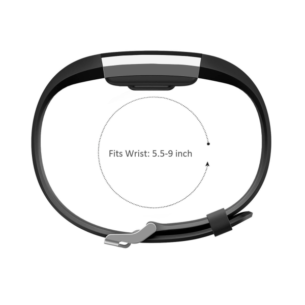 2-pak myke silikonreimerstatninger for Fitbit Charge 2