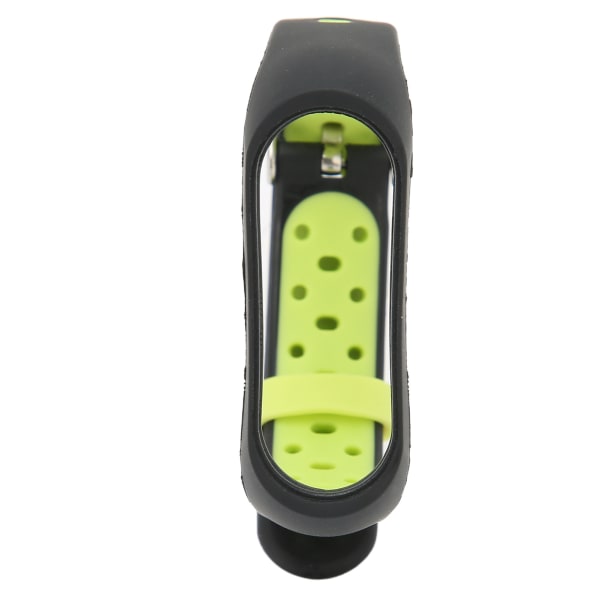 Smart armbåndsrem Smartwatch armbåndsrem Loop armbåndsrem Bicolor Anti Lost for Xiaomi Mi Band 6 5 NFC(Svart Grønn )
