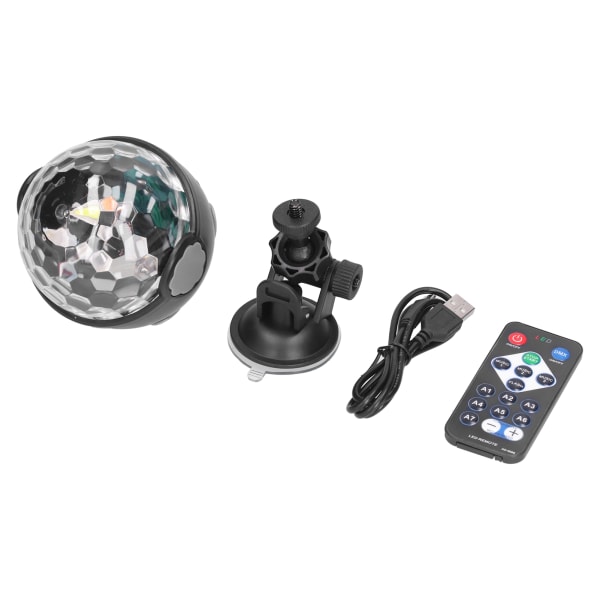 Röstyrda LED-scenljus 7-läges USB-drivna RGB-strålkastare