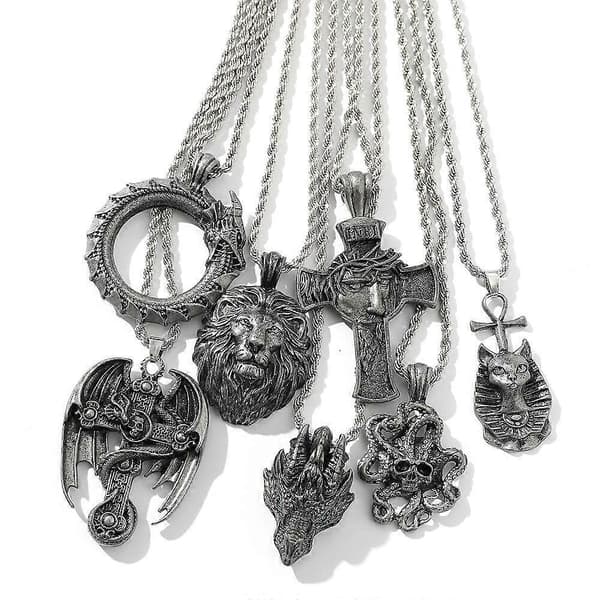 GETIT 7PCS Halsband i rostfritt stål