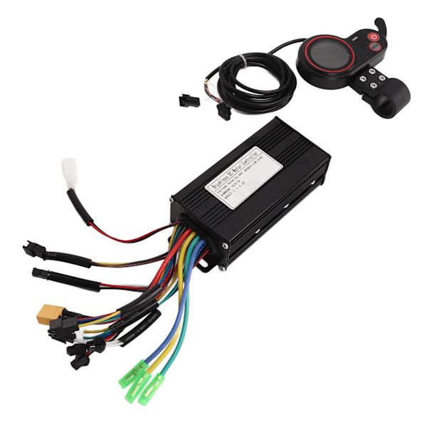 Elektrisk Cykelkontroller med Sinusvåg Tri Mode, 24V-48V Spänningskompatibilitet, Intelligent Display för Detaljerad Information, Lampfunktionalitet