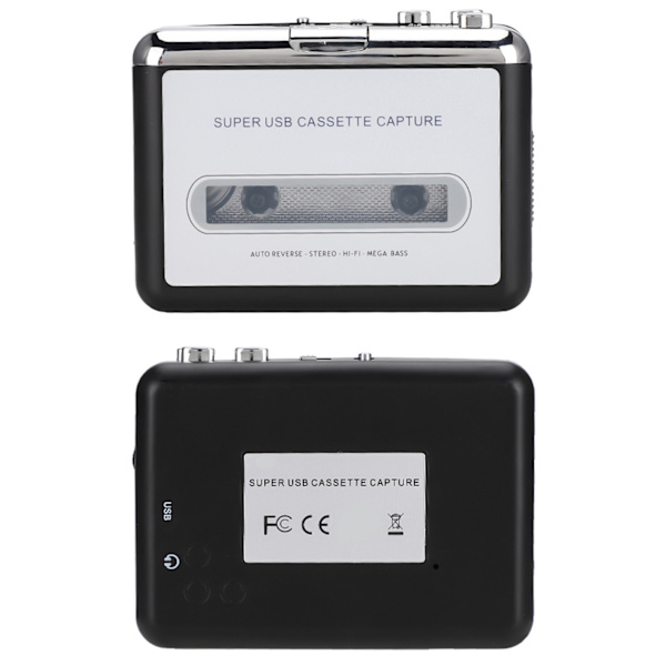 USB-bånd til MP3-konverter Stereo Audio Music Player Kassetteafspiller