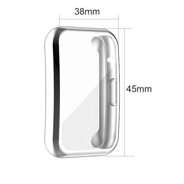 Fodral Kompatibelt med HUAWEI Watch FIT Full Cover Fodral Skärmskydd Mjuk TPU Reptålig All Around Skyddsfodral