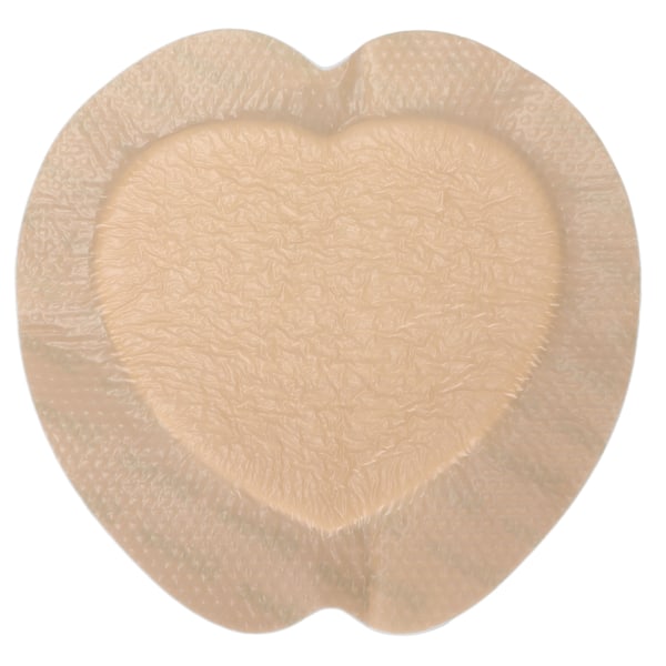 Heart Shaped Silicone Foam Dressing Bordered Waterproof Wound Bandage 18x18cm/7.09x7.09in for Pressure Ulcer