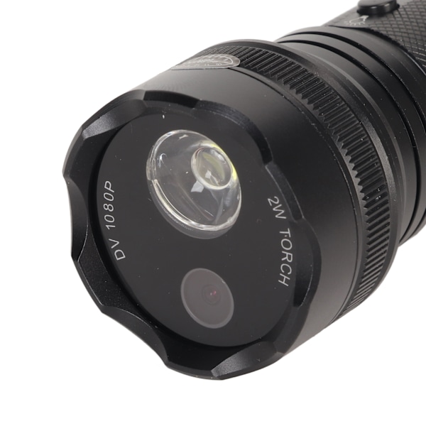 LED-lommelygte kamera 1080P IP66 vandtæt 5 lystilstande lommelygte videooptager med kompas til hjelm cykel