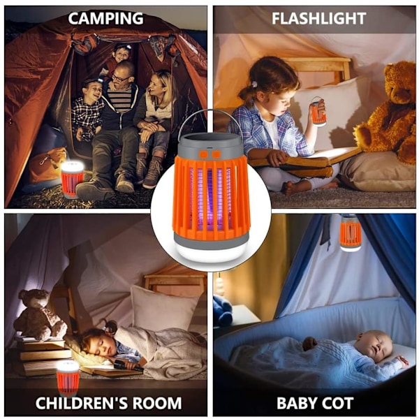 Mångsidig Insektseliminator, Ny Solar Utomhus Vattentät Mygglampa, Portabel med Multifunktionell Design för Hemträdgårdar, Camping, Picknickar