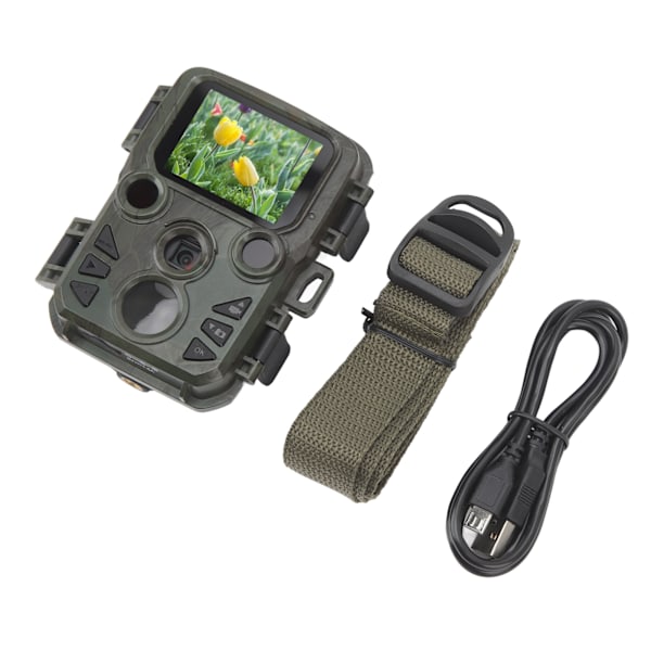 Vildtkamera 1080P FHD Infrarød Sensing 2,0 tommer Farveskærm Jagt Kamera til Udendørs Camping Jagt