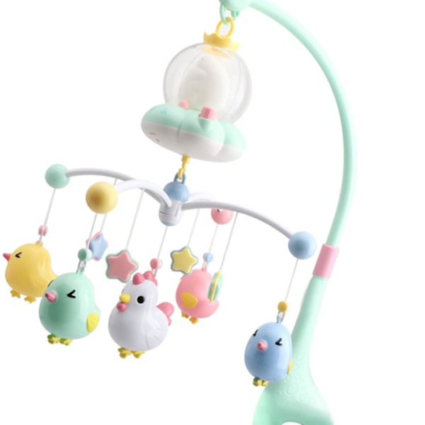 Baby Musical Crib Mobile med nattlampa Multifunktionell Rotati