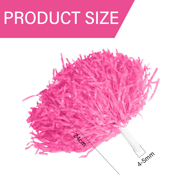 Heiapompom for cheerleading, kostymetilbehør for sportsfester (pin)