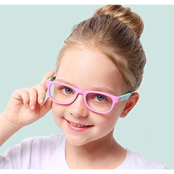 Anti Blue Light Glasögon för barn Datorglasögon,UV-skydd Antireflexglasögon Datorglasögon Videospelsglasögon för barn