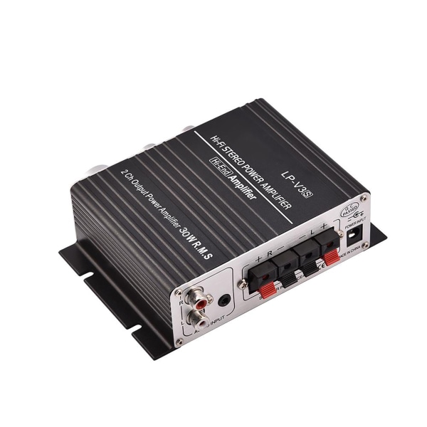 Mini 2-kanavainen HiFi-stereovahvistin autoon, digitaalinen vahvistin, musta