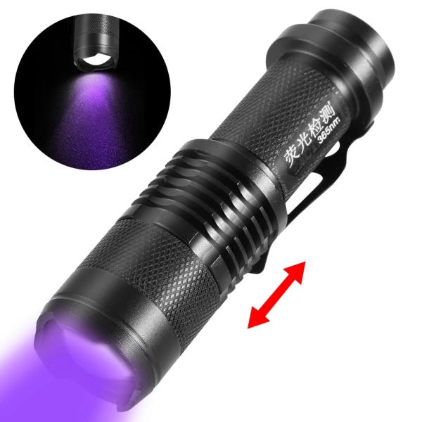 LED UV-lommelygte 395nm Ekspert Jade-lommelygte til smykkevurdering