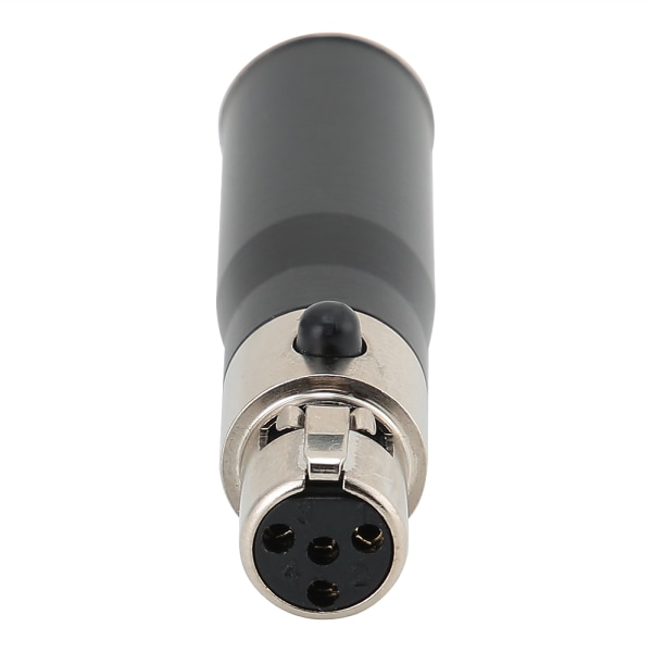 2 stk. Mini XLR 3-polet han til Mini XLR 4-polet hun adapter stik i zinklegering