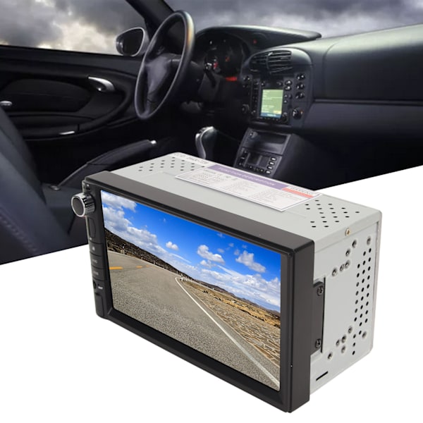 7-tums MP5-spelare för Carplay för Android Auto Bluetooth Dubbel Din Bilstereo AM FM MP3 USB Pekskärm Bilradio