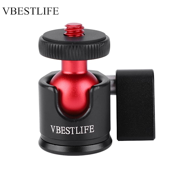 VBESTLIFE Metall 360 graders svängbar minikulled 1/4\" skruvfäste för DSLR-kamera fyllningsljus