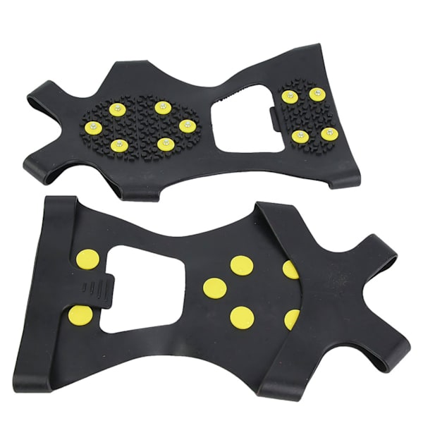 Et par udendørs 10-pigge Anti-slip is sne pigge greb gripper camping sko covers (M)