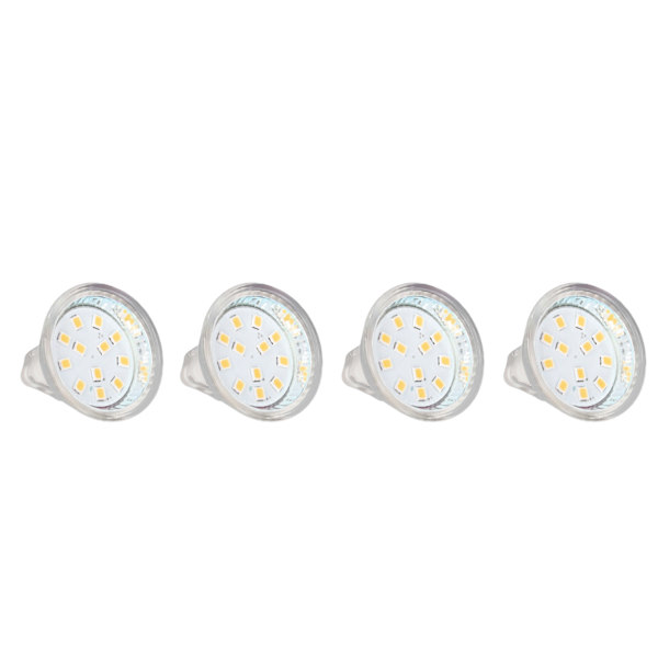 4 kpl MR11 12LED-lamppu 2W 300LM Spot-lamppu Kaksoisnasta B