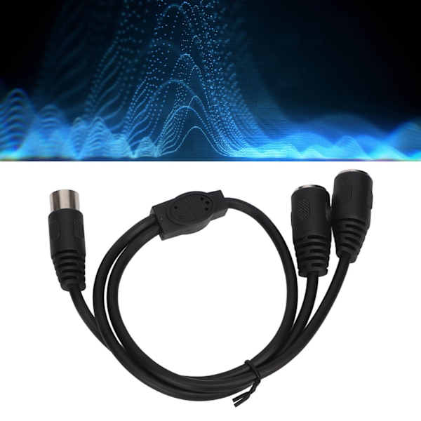DIN 5-polet Han til 2 DIN 5-polet Hun Kabel Høj Præcision DIN 5-polet Splitter Adapter Kabel 1.6ft