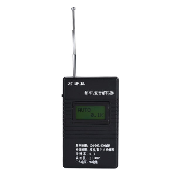 Portable Walkie Talkie Frequency/Subaudio Decoder Frequency Meter Counter