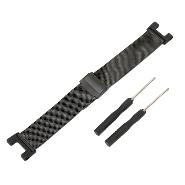 Metal Mesh Watch Band Smartwatch Rem til Amazfit TRex Pro (Sort)