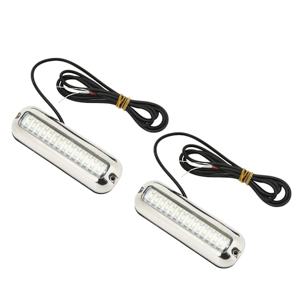 Marine LED-lys 42 LED'er Vandtæt Undervands LED Bådslys 10-30V DC Drænprop Lys til Yacht Båd Hvidt Lys