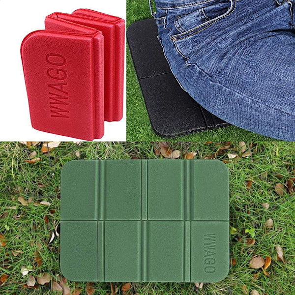2 STK Foam Fotvandring Sittdyna, Vikbar Vattentät Ultralätt Camping Sittdyna, Utomhus Sittmatta för Picknick, Backpacking, Trekking, Stadion, Lämplig