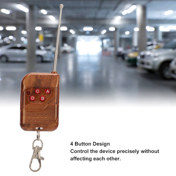 433MHZ langaton autotallin ovenkaukosäädin avaimenperä persikka puunvärinen kuori autoille moottoripyörille