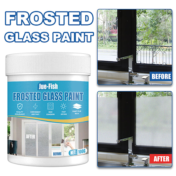100 ml frostet glass spraymaling for bruk hjemme, på kontoret, på badet, innendørs og utendørs