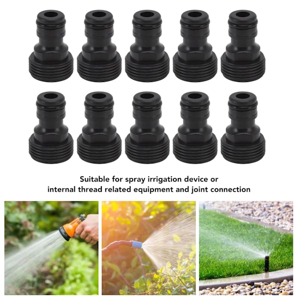 10 kpl hana-liitin G3/4 uroskierre 25 mm pikaliitin nippeli letkun pikaliitin muovi
