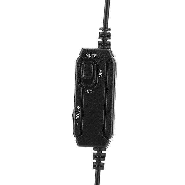 ABS Lättvikts Dator Mobiltelefon Spelheadset Rörlig Spole 3.5mm Samtals Hörlurar för PS4 Svart med Vit Askförpackning